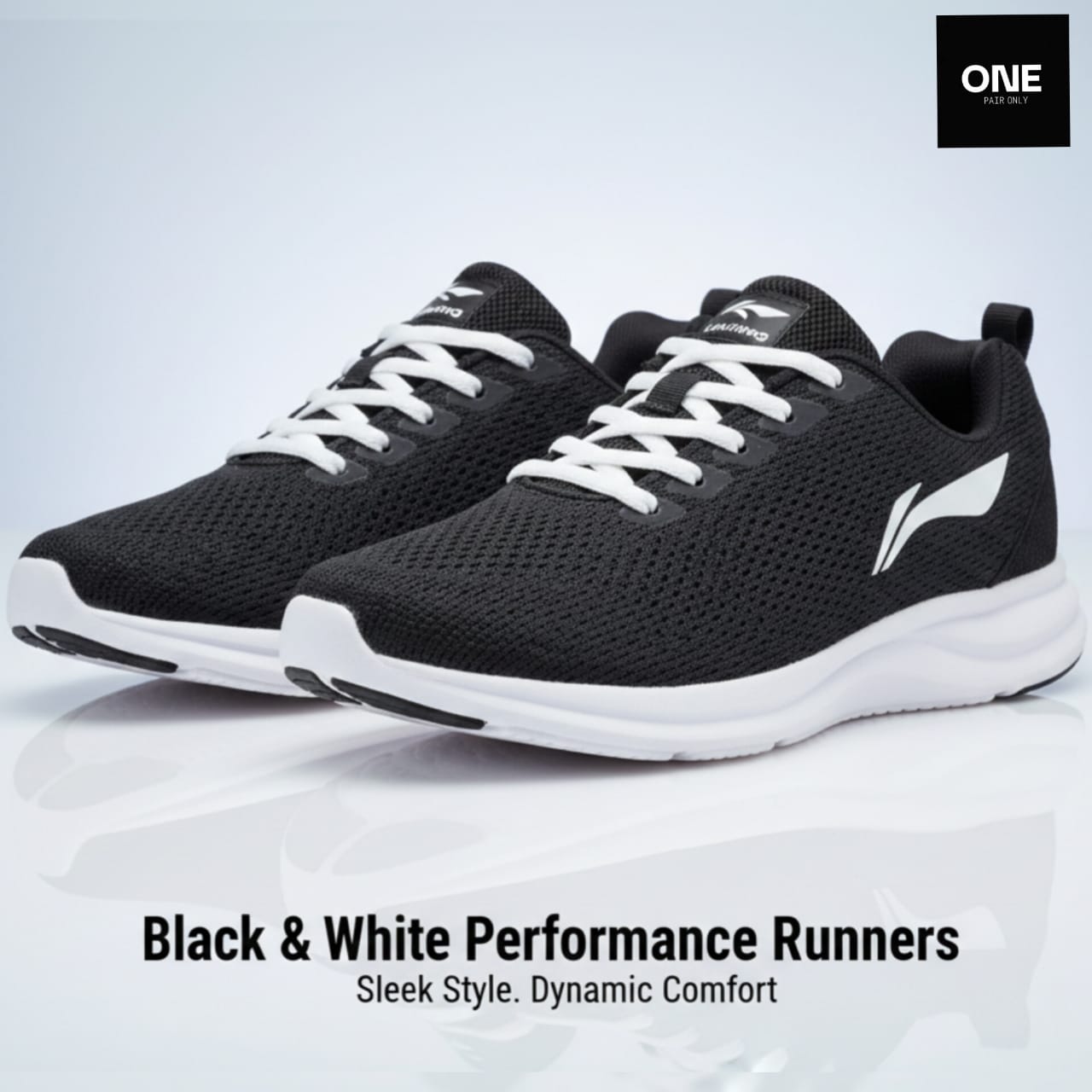 Black & White Performance Runners