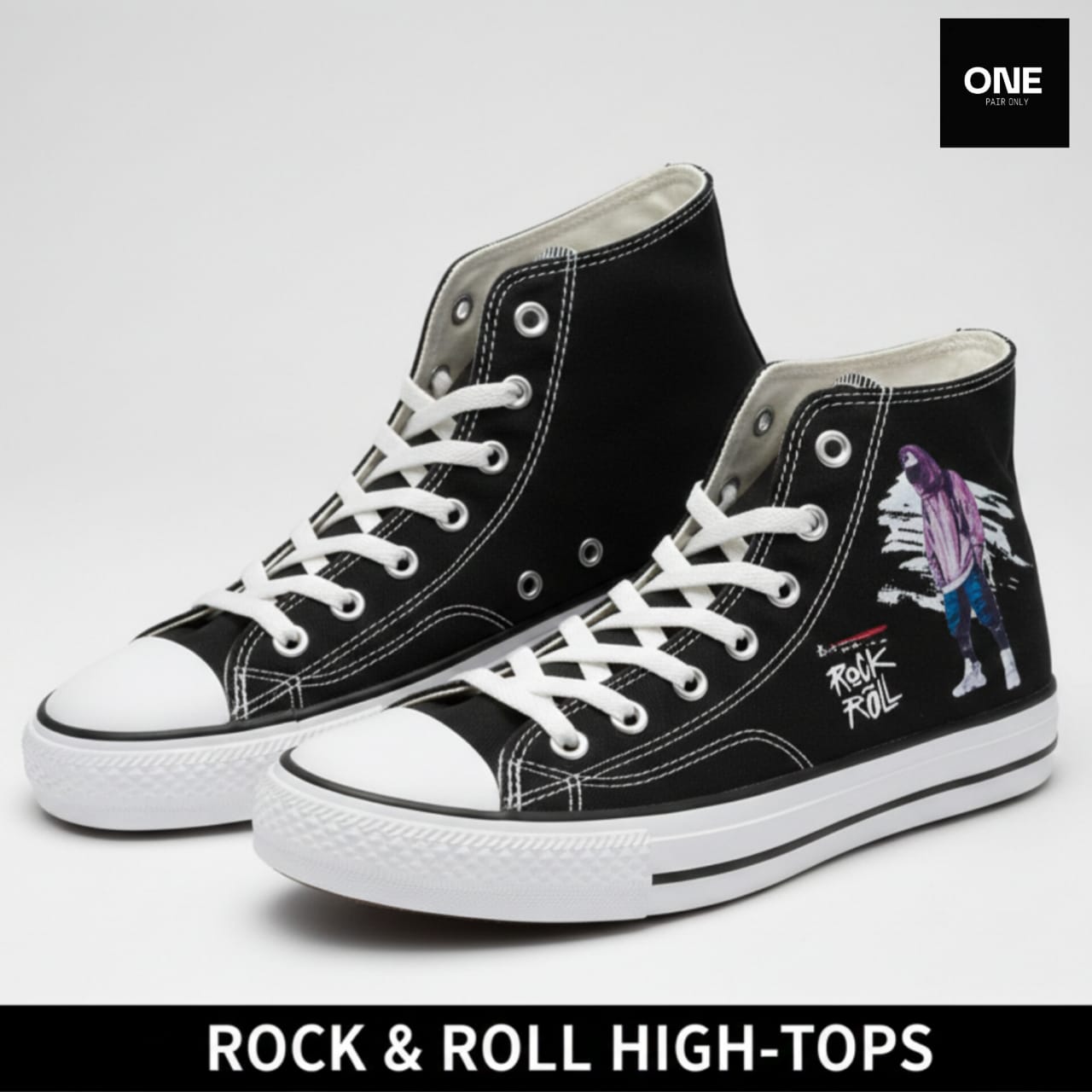 Rock & Roll High-Tops Sneakers