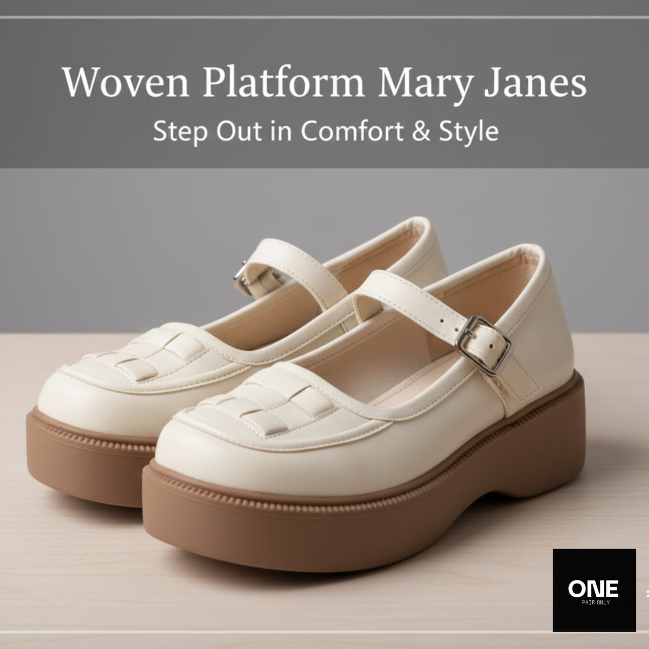 Woven Platform Mary Janes For Girls