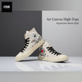 Art Canvas High-Tops Sneakers