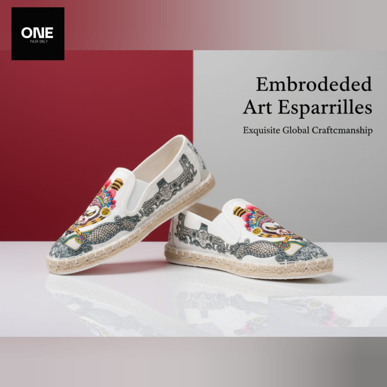 Classic Embroidered Art Espadrilles