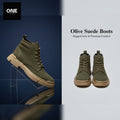 Olive Suede Boots