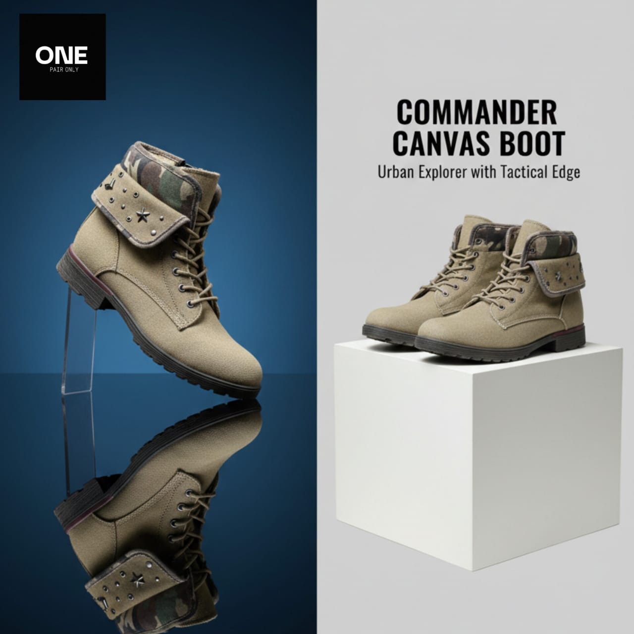 Rock & Candy Commander Canvas Boots