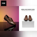 Brown Leather Comfort Oxford Boots