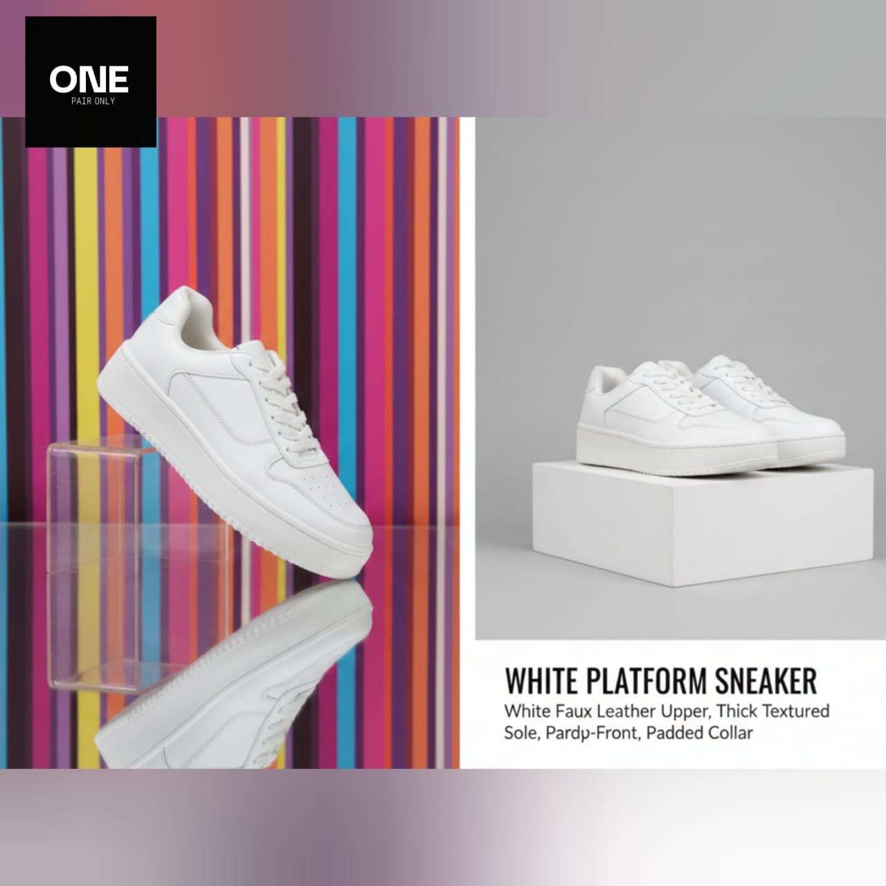 White Platform Sneakers