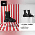 Black Chunky Platform Boots