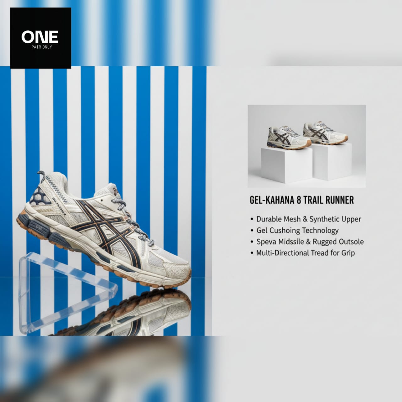 Asics Gel-Kahana 8 Glacier Grey